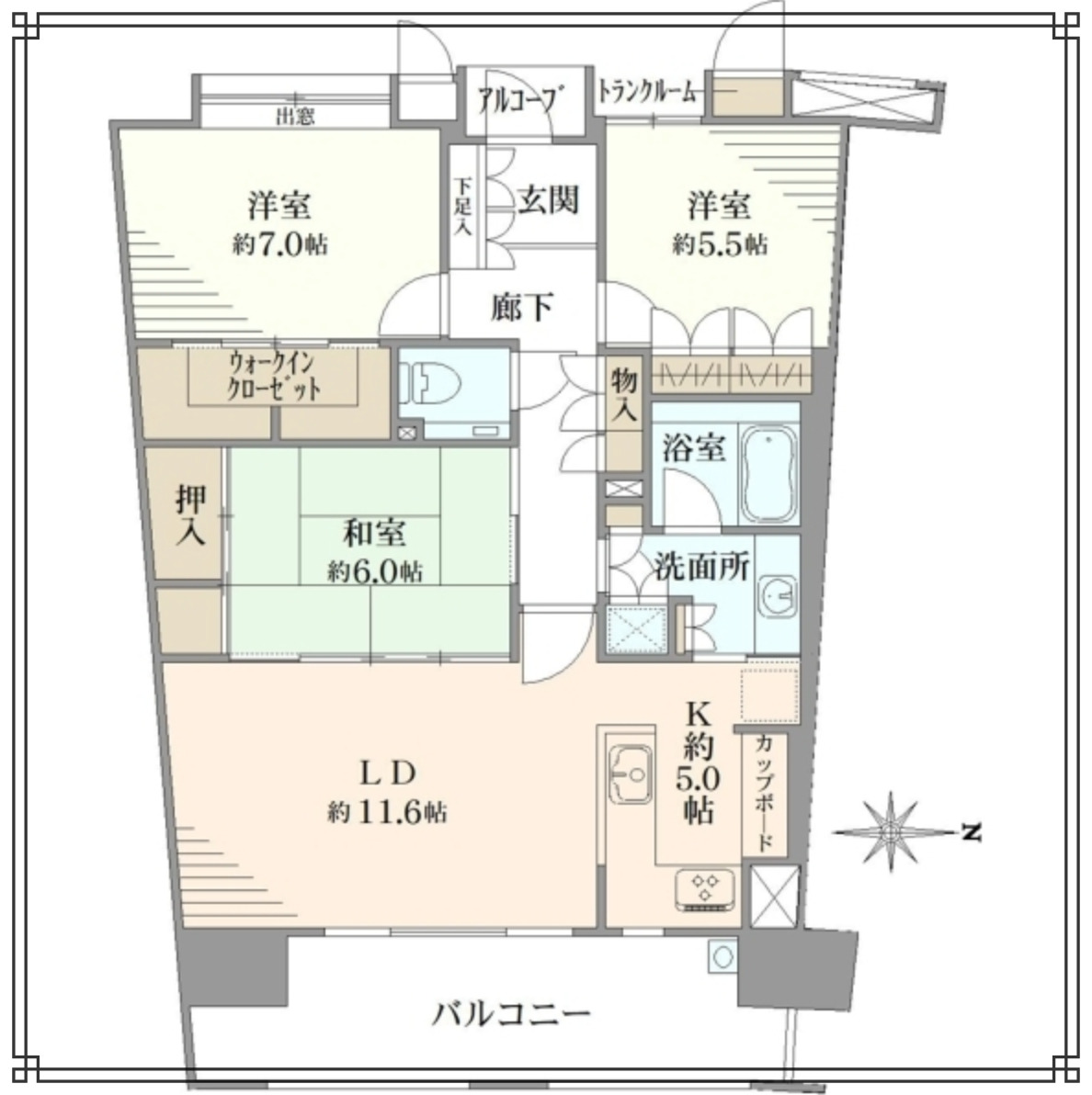 深沢ハウスの間取り図